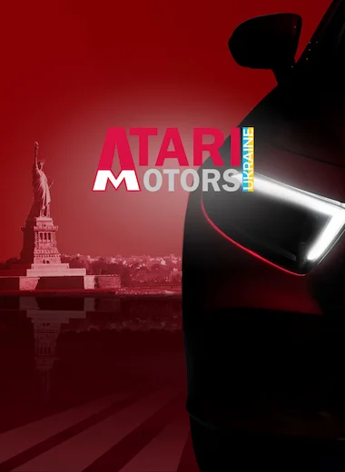 Лендінг «Авто з США» для Atari Motors
