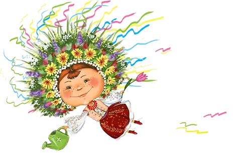 Дівчинка-весна — символ студії «Зіна дизайн»